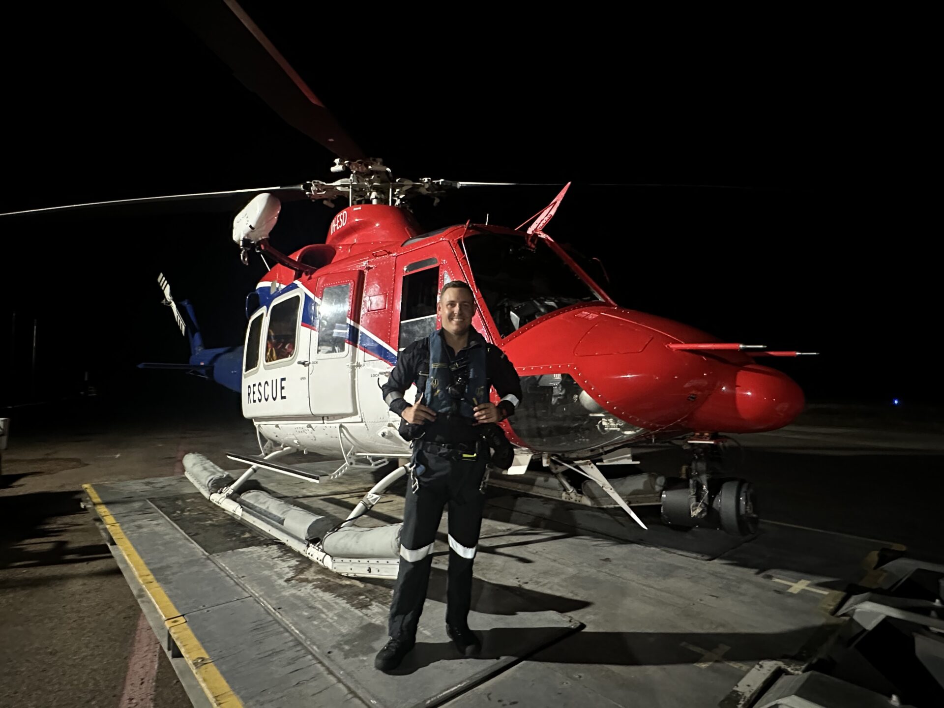 Jarod Healy operates from Babcock’s Horn Island base in the Torres Strait, conducting search and rescue and emergency medical services for Queensland Health.