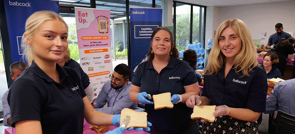 Babcock sandwich making day spreads hope and nourishment to disadvantaged kids